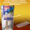 Vileda Stendibiancheria da Balcone VILEDA BREZZA EXTEND 188x55x30 Regolabile Stendino
