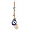 Hztyyier Amuleto di Vetro Turco Classic Blue Evil Eye Blessing Charm Wall Hangin
