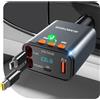 SEANCHEER Adattatore Bluetooth Auto & Accendisigari USBC 69W Caricatore Auto con 2 Cavi