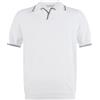 Gran Sasso - Polo bianca con bordino in maglia di cotone Fresh Cotton per uomo