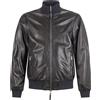 The Jack Leathers - Giubbotto marrone Dennis Perfo reversibile in pelle o teflon