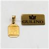 Gulino Gioielli Ciondolo in oro giallo 18 kt per il Gruppo Sanguigno (RH) E.185