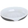 MSV 141492 Portasapone Kandy, plastica, Grigio, 13,5 x 9,5 x 3 cm
