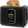 Salter Toast Rite Tostapane Digitale a 2 Fette con Display Touch LED - Controllo Preciso della Doratura, Timer Integrato, Funzioni Scongelamento, Riscaldamento e Annulla, 930W