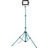 EGLO Faretto LED con treppiede, lampada da lavoro regolabile in altezza in alluminio e plastica, faro da lavoro in turchese e nero, lampada da officina, orientabile, IP65, bianco neutro, 4500lm