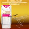 Gimi Stendibiancheria da Pavimento GIMI JOLLY SILVER 180x55x93cm Acciaio Stendino