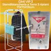 Gimi Stendibiancheria a Torre Verticale GIMI VIP 3 C/Ruote 3 Piani Stendino 71x71x131