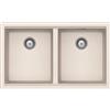 SCHOCK - Lavello Cucina 'BROOKLYN N200U New Alumina, 732x438 | Interno Vasche 694X400; Lavello 2 Vasca Cristalite; Abbinabile con Miscelatori; Piani Cottura e Forni
