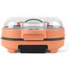 GILES & POSNER Funfair Burger Maker - Breakfast Sandwiches, Cook 2 at Once, Bun Warming Plate, Chargrill Lines, BBQ, Sausage Patty, Cheeseburger, Cook in Under 7 Minutes, 750W, Matt Orange