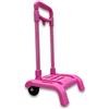 RAYLU PAPER - Carrello portapacchi scuola pieghevole, leggero e resistente con ruote in gomma e maniglia estraibile, carrello per zaini scolastici dimensioni 86 x 27 x 26 cm (Rosa)