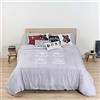BL BELUM BELUM | Copripiumino con bottoni 100% cotone modello Hogwarts Shields letto da 150/160 (240 x 240 cm); Copripiumino leggero e confortevole; Copripiumino ufficiale
