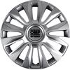 Omp Speed Copricerchi Modello Magnum Argento/Carbonio, 15 Pollici, Set di 4