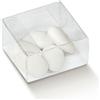 Subitodisponibile 50 PEZZI Scatola pvc trasparente portaconfetti astuccio 5.3X5X2.7 cm 0LOX