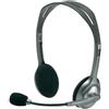 Logitech ORIGINALE Logitech Accessori per computer nero / Argento 981-000271 Stereo Heads