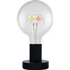 OSRAM Lampada da tavolo LED 1906 con controller, neon, 1,2 W, E27, nero, bianco