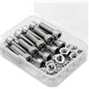 MINHER M8 x 30mm Viti Bulloni a Brugola e Dadi in Acciaio Inox 304,Vite a testa cilindr