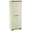 Gardiun Armadio da giardino Resina Nebrasca 62,5 x 39 x 175 cm Beige 2 ante