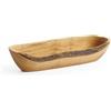 HENDI Ciotola bowl tazza contenitore, oblungo, per snacks, colazione, olive, nacho, cereali, salse, pane, per cucina, decorativo, 315x100(H)80mm, in legno di oliva