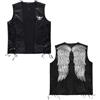 W WIDMANN MILANO Party Fashion - Gilet da motociclista in pelle, rocker, carnevale, Halloween