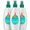 Johnson's Baby Balsamo spray non più tiranti per bambini, 3 x 200 ml