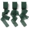 AOKSUNOVA Nastro verde scuro 18,9 m x 25 mm Nastro largo in chiffon per