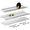 Kit Scolapiatti 86 Cm Acciaio Inox Da Incasso per Mobile Pensile Cm. 90 Kit inca
