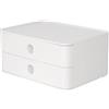 HAN 1120-12 - SMART-BOX ALLISON, cassettiera impilabile con 2 cassetti, colore: snow white