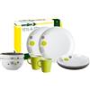 BRUNNER 0830143N.C7B Set Stoviglie da Campeggio per 2 Persone, Tête-À-Tête Space, 8 Pezzi