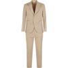 Alessandro Gilles - Abito beige monopetto sfoderato in cotone tasca a toppa per