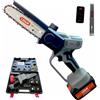 LISAM SG18 MOTOSEGA POTATORE SEGHETTO POTATURA 600W + 2 BATTERIE 4Ah