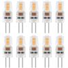 Caldarax 10 Pezzi G4 LED Lampadina 2W AC/DC 12V Equivalenti a 20W Lampada Alogena Bianco