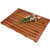 SafeHouseware Utoplike tappetino da bagno in legno di teak, tappetino da doccia