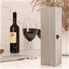 I301-23296 Porta Vino, 1 Bottiglia, 35x9,8x10cm, Cassette Legno, Scatola Regalo con