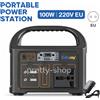 GAIARAY Generatore Solare Portatile 100W Power Station 220V USB Camping Emergenza
