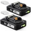 Quantrex 2pcs 18V 5.0Ah per Makita batteria BL1860B BL1850B BL1840B