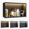 Bernkot Nicchia da parete in acciaio inox con LED, doccia con