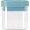 VIGAR - Contenitore per alimenti - Coperchio ermetico - 10 x 10 x 9,8 cm - Collezione Homey - Capacità 500 ml - Con misuratore di quantità - Blu