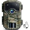 WOLFANG Fototrappola 4K 48MP 4K 30 fps, Fotocamera Caccia con 38 LED a Infrarossi Invisibili 940 nm, Timer e Design Impermeabile IP66 Infrarossi Rilevatore di Movimento per la Caccia e l'osservazione