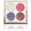 Nabla Cosmetics S.r.l. NABLA Miami Lights Glitter Palette, per occhi, 4 tonalità, Formula