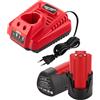 AUKEPower Energup 2X 12V 3.5Ah Batteria con Caricabatteria per Milwaukee Batteria