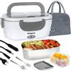 Poligono Scaldavivande Elettrico Portatile con Borsa Termica, Lunch Box