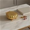 Portacaramelle Dorato con Coperchio Design Decorativo per Soggiorno, Matrimonio