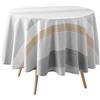 U10 Douceur d'Intérieur, Tovaglia rotonda (Ø 180 cm) Iliade, Cotone e