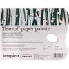 INNSPIRO Paleta de papel desechable 36 páginas 50g., para profesionales y aficionados, cómodo y sin manchas