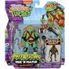 Teenage Mutant Ninja Turtles Turtles - Michelangelo Mix and Match Tartarughe Ninja 12 cm, Action ySxh