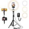 YOHOOLYO Ring Light Professional 12", Luce per Selfie, Staffa Triangolare