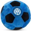 Seven Peluche Pallone Inter, Nero Azzurro , Soccer Ball PLUSCH 16CM