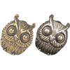 2 Pcs Perline Di Gufo Gioielli Ciondolo Distanziatrici Ottone Perle Foro Largo