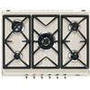 Smeg Piano cottura gas 5 zone COLONIALE SRV876AVOGH2 Avena (70cm)