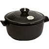 Emile Henry EH794525 Cocotte Tonda, Carbone